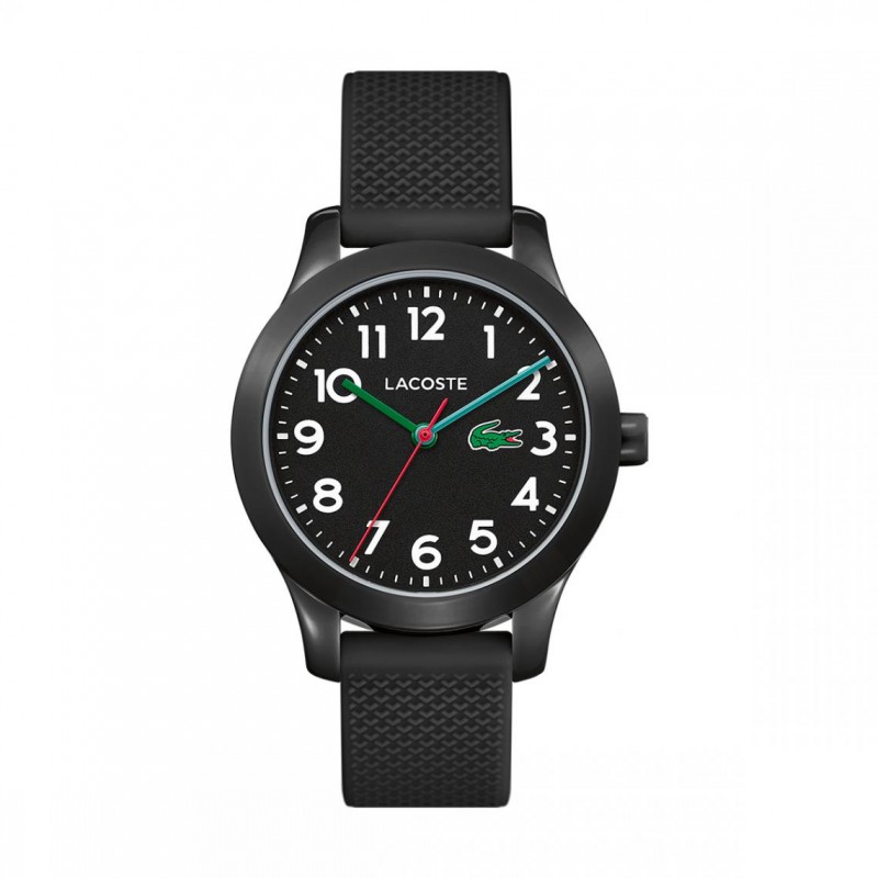 Lacoste 12.12 Kids Montre Junior Silicone Noir 2030032 Lacoste 12.12 Kids Montre Junior Silicone Noir 2030032