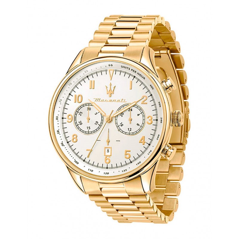 Maserati Tradition Montre Homme Chronographe Acier Doré R8873646003