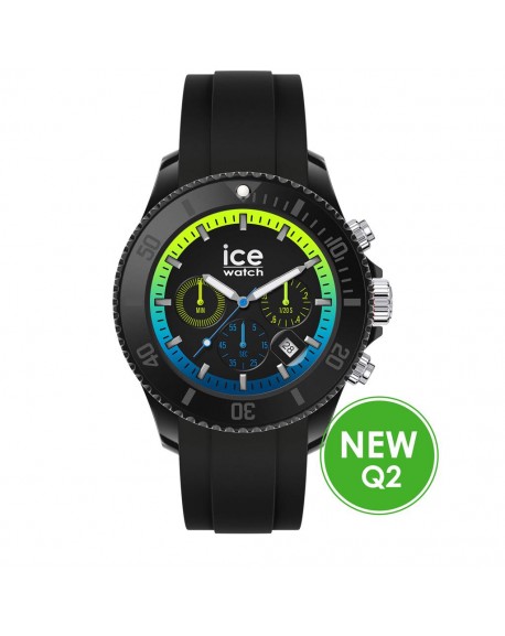 Ice Watch Chrono Black Lime Extra Large Montre Homme 020616