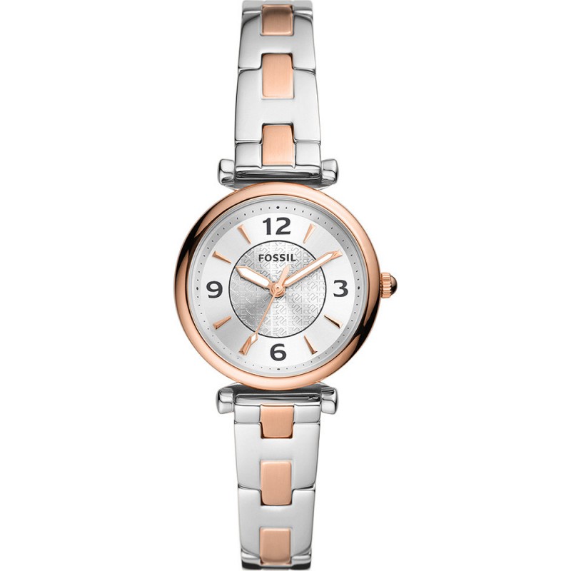 Fossil Carlie Femme Montre Acier Bicolore ES5201