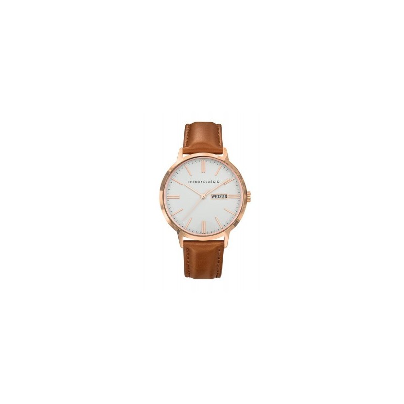 Montre Trendy Classic Homme Aberdeen Cuir Marron cadran Blanc- CRG1039-11D Montre Trendy Classic Homme Aberdeen Cuir Marron cadran Blanc- CRG1039-11D