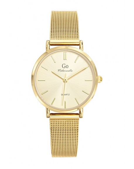 Go Girl Montre Femme Acier Doré Milanais 695430