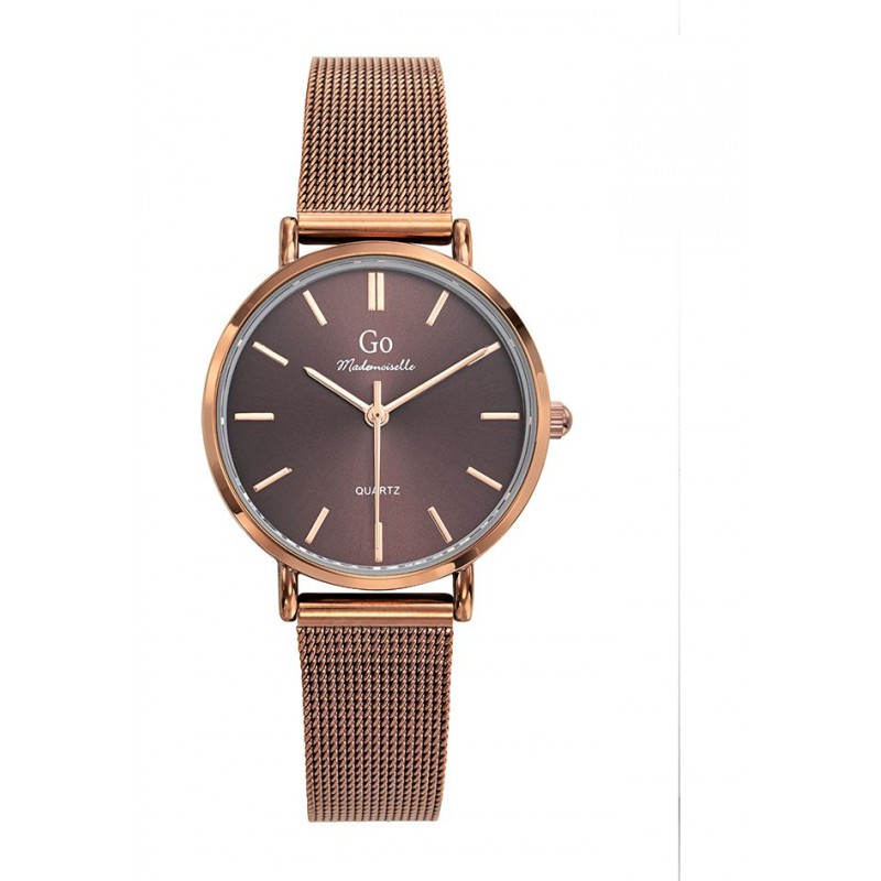 Go Girl Montre Femme Acier Marron Milanais 695432 Go Girl Montre Femme Acier Marron Milanais 695432