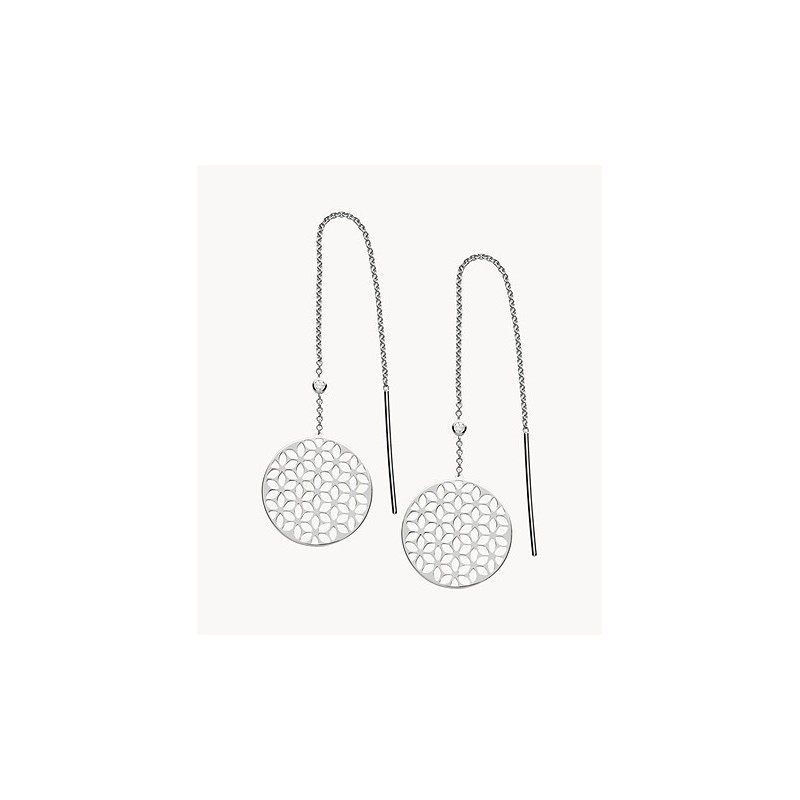 Fossil Boucles D'Oreilles Pendante Femme Argent JFS00460040