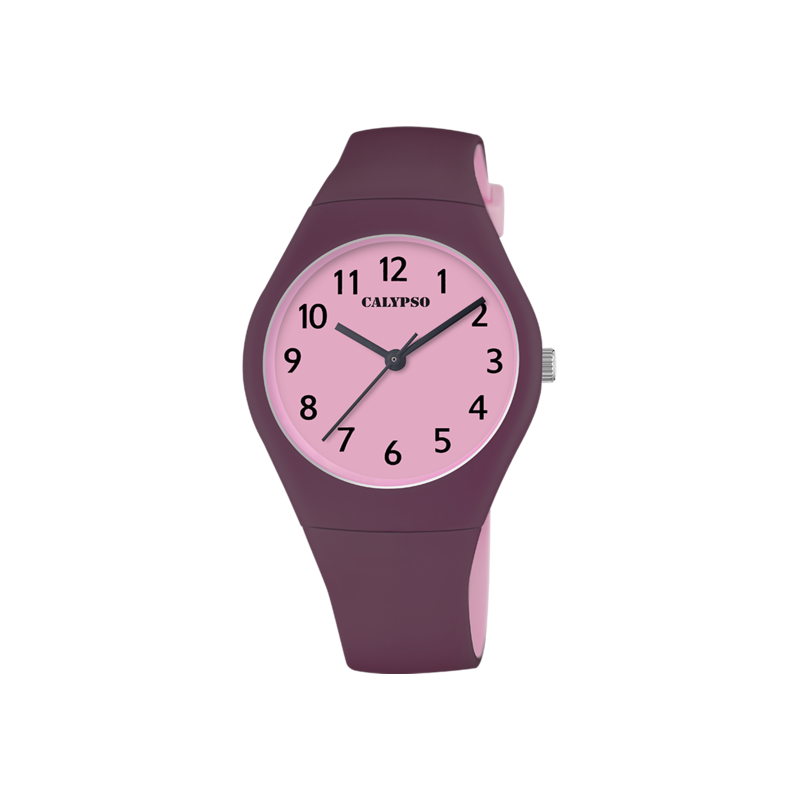 Calypso Sweet Time Montre Femme Acier Silicone Violet K5791/F Calypso Sweet Time Montre Femme Acier Silicone Violet K5791/F