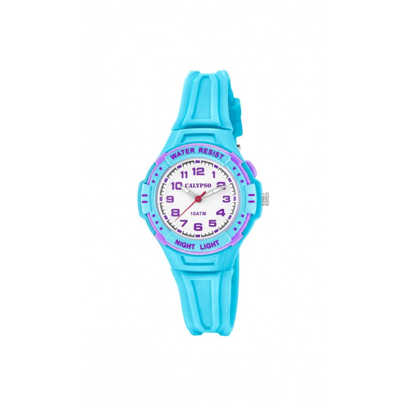 Montre Calypso Silicone Bleu K6070/2 -100 Mètres Montre Calypso Silicone Bleu K6070/2 -100 Mètres