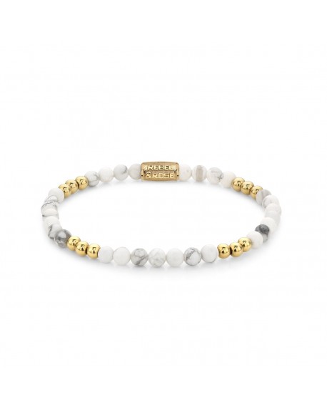 Rebel & Rose Virgin White Gold Bracelet Femme Pierres Précieuses RR-40110-G-S