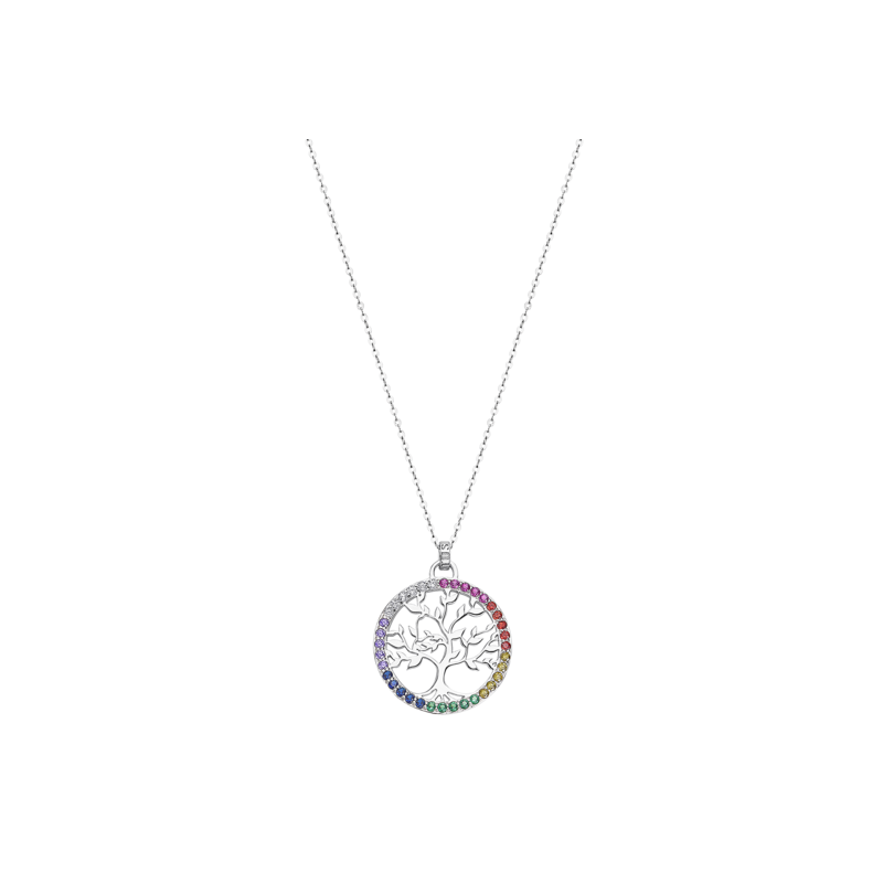 Lotus Silver Collier Femme Argent Avec Strass- LP1746-1/3 Lotus Silver Collier Femme Argent Avec Strass- LP1746-1/3
