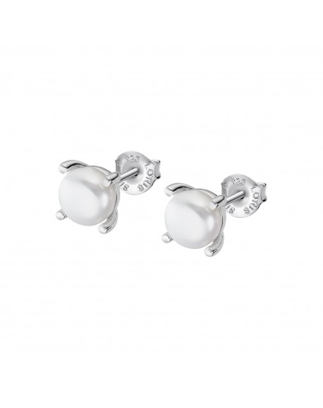 Lotus Silver Boucles D'Oreilles Femme Argent Perle LP3409-4/2