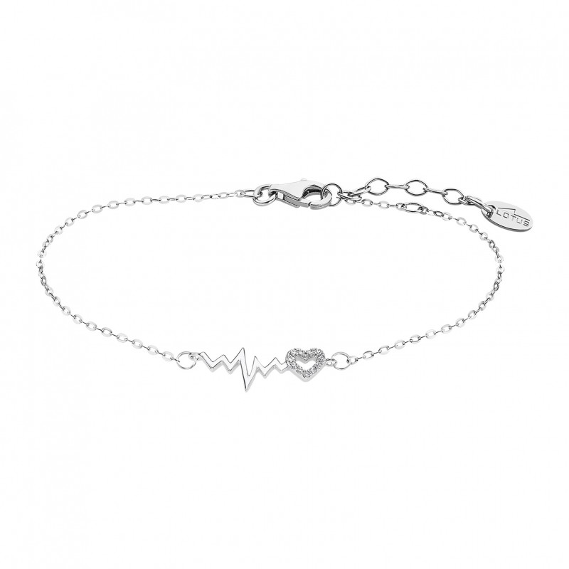 Lotus Silver Bracelet Femme Argent Et Strass Coeur LP3041-2/1 Lotus Silver Bracelet Femme Argent Et Strass Coeur LP3041-2/1