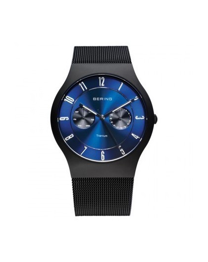 Montre Bering Homme Multifonction Acier Noir 11939-078