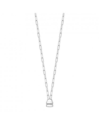 Lotus Silver Collier Femme...