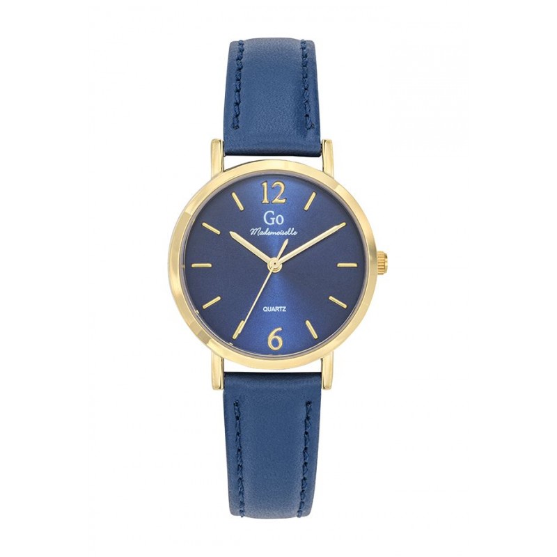 Go Girl Montre Femme Acier Cuir Bleu 699482 Go Girl Montre Femme Acier Cuir Bleu 699482