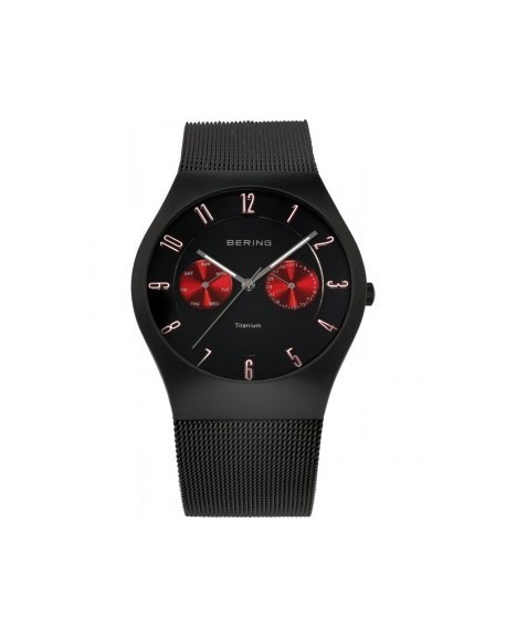 Montre Bering Homme Multifonction Acier Noir 11939-229