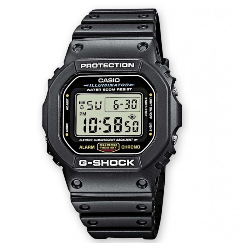 Casio G-Shock Montre Homme Résine Noir DW-5600UE-1ER Casio G-Shock Montre Homme Résine Noir DW-5600UE-1ER