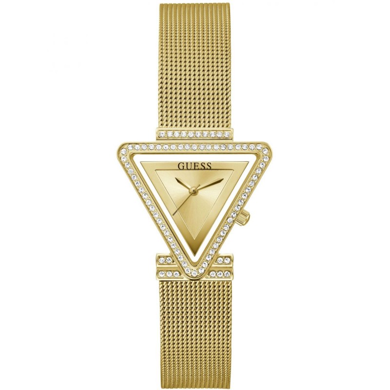 Guess Fame Montre Femme Acier Doré Et Strass GW0508L2 Guess Fame Montre Femme Acier Doré Et Strass GW0508L2