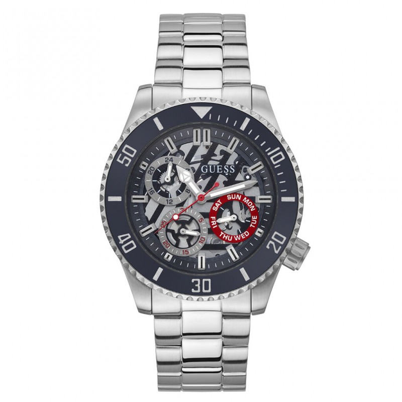 Guess Axle Montre Multifonction Homme Acier GW0488G1 Guess Axle Montre Multifonction Homme Acier GW0488G1