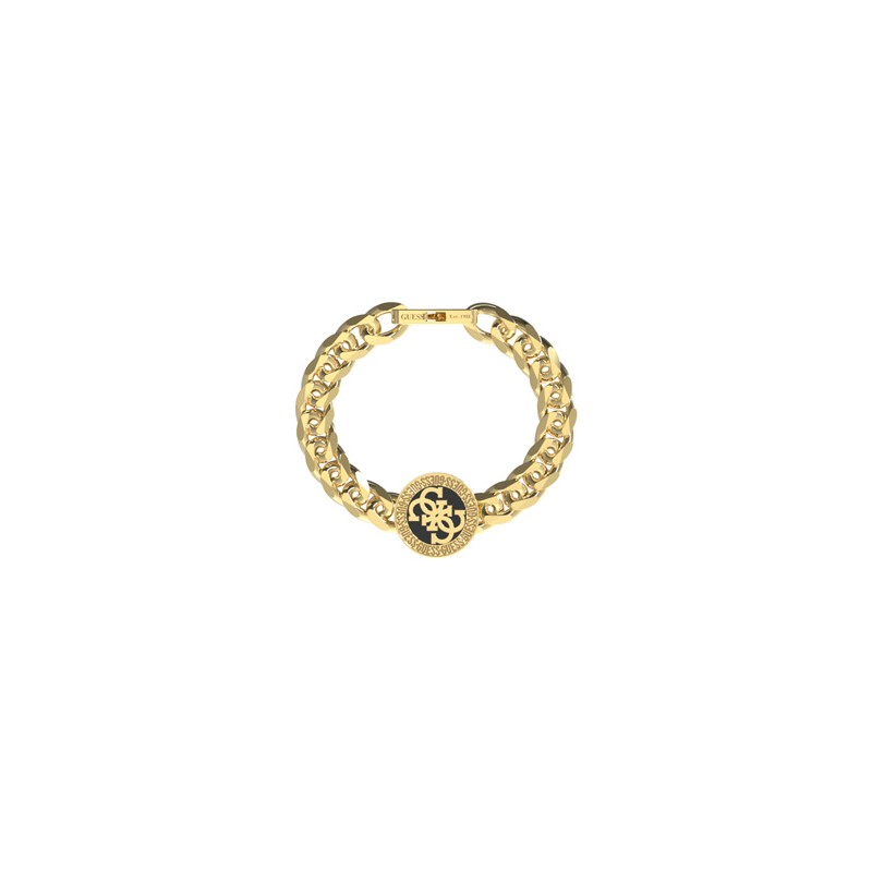 Guess 4G Icon Bracelet Homme Acier Doré JUMB02114JWYGBK Guess 4G Icon Bracelet Homme Acier Doré JUMB02114JWYGBK