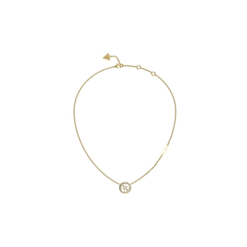 Guess Life In 4G Collier Acier Doré JUBN02141JWYG Guess Life In 4G Collier Acier Doré JUBN02141JWYG