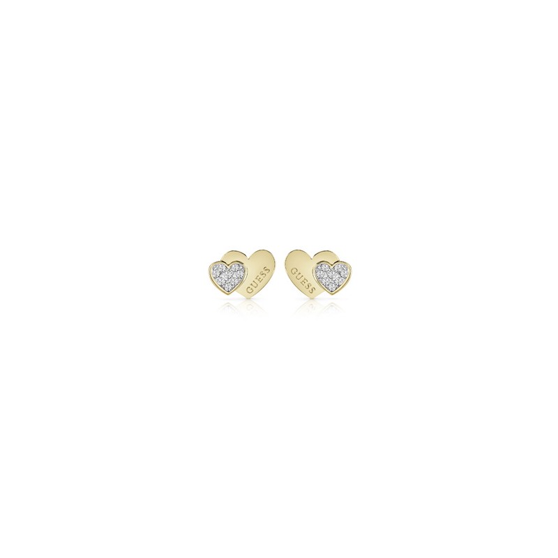 Guess Studs Party Boucles D'Oreilles Acier Doré JUBE02174JWYG Guess Studs Party Boucles D'Oreilles Acier Doré JUBE02174JWYG