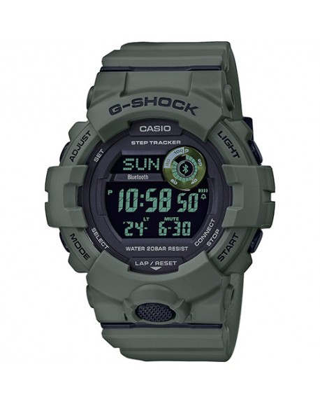 Casio G-Shock Montre Homme Bluetooth Résine Vert GBD-800UC-3ER