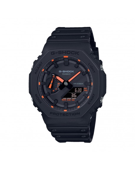 Casio G-Shock Montre Homme Résine Noire GA-2100-1A4ER