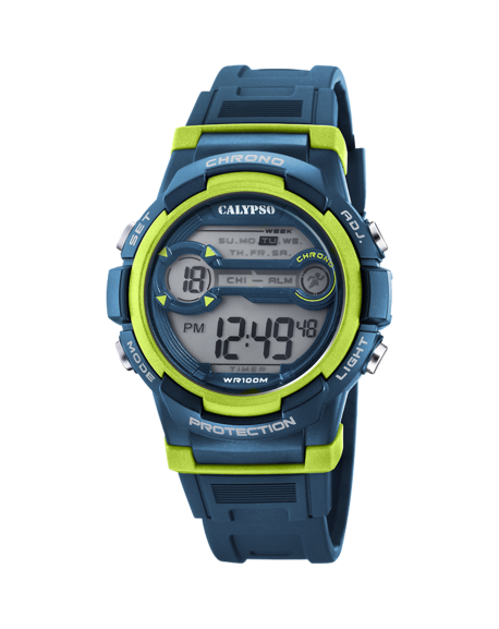 copy of Calypso Junior Chrono Bracelet Silicone Bleu K5808/2