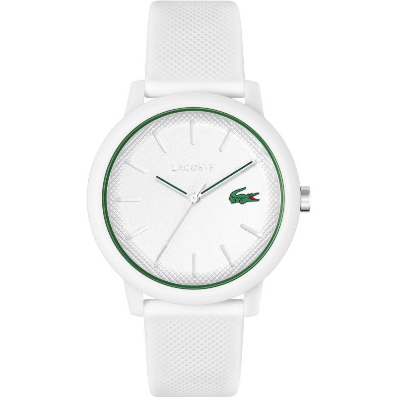 Lacoste 12.12 Montre Homme Silicone Blanc 2011169 Lacoste 12.12 Montre Homme Silicone Blanc 2011169