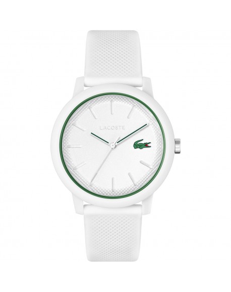 Lacoste 12.12 Montre Homme Silicone Blanc 2011169