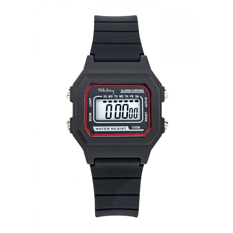 Tekday Montre Junior Silicone Noir 654807 Tekday Montre Junior Silicone Noir 654807