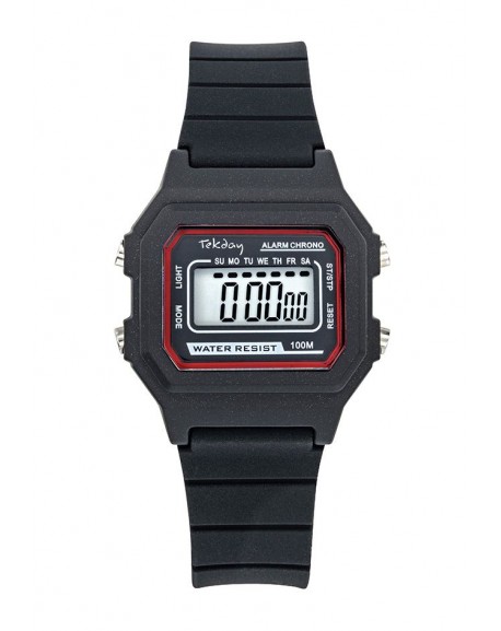 Tekday Montre Junior Silicone Noir 654807