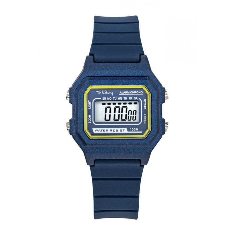 Tekday Montre Junior Silicone Bleu 654806 Tekday Montre Junior Silicone Bleu 654806