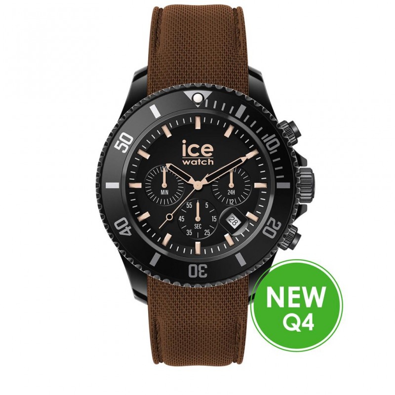 Ice Watch Chrono Black Brown Large Montre Homme 020625 Ice Watch Chrono Black Brown Large Montre Homme 020625