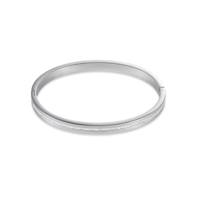 Cœur de Lion Bracelet Jonc Femme Acier Et Cristaux 0126/33-1800 Cœur de Lion Bracelet Jonc Femme Acier Et Cristaux 0126/33-1800