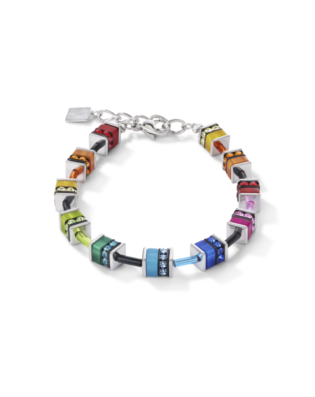 Cœur de Lion Bracelet Femme Acier Et Cube Multicolore 4409/30-1500