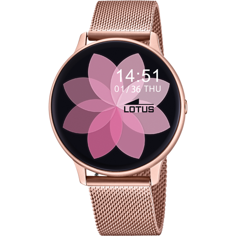 Lotus Connectée Montre Femme Acier Milanais Rosé 50015/A Lotus Connectée Montre Femme Acier Milanais Rosé 50015/A