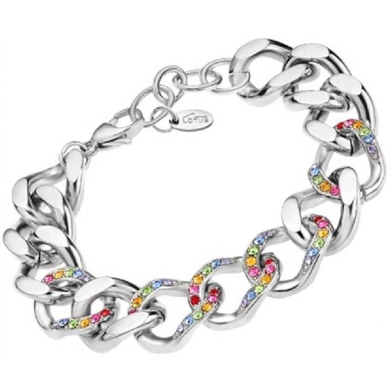 Lotus Style Bracelet Femme Acier Et Strass Multicolore LS2252-2/2 Lotus Style Bracelet Femme Acier Et Strass Multicolore LS2252-2/2