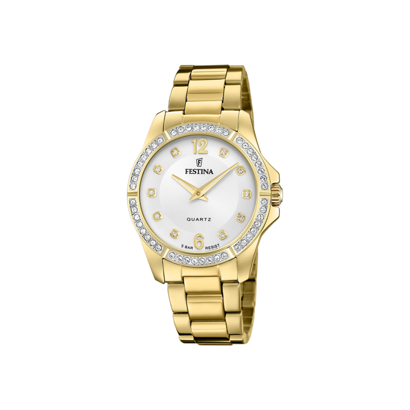 Festina Mademoiselle Montre Femme Acier Doré F20596/1 Festina Mademoiselle Montre Femme Acier Doré F20596/1