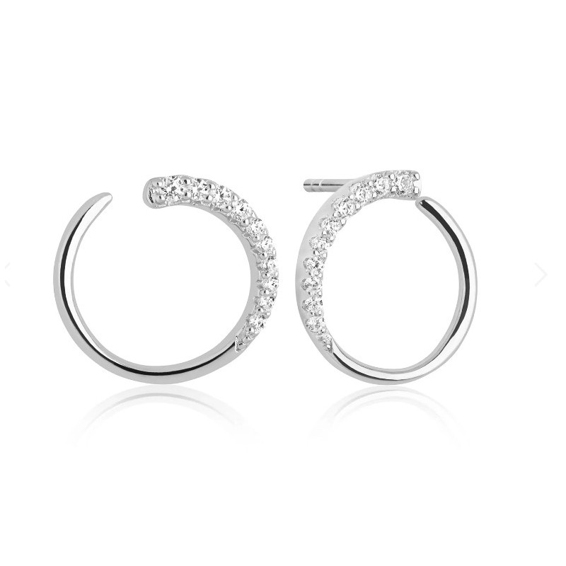 Sif Jakobs Portofino Boucles D'Oreilles Femme Argent SJ-E12012-CZ-SS