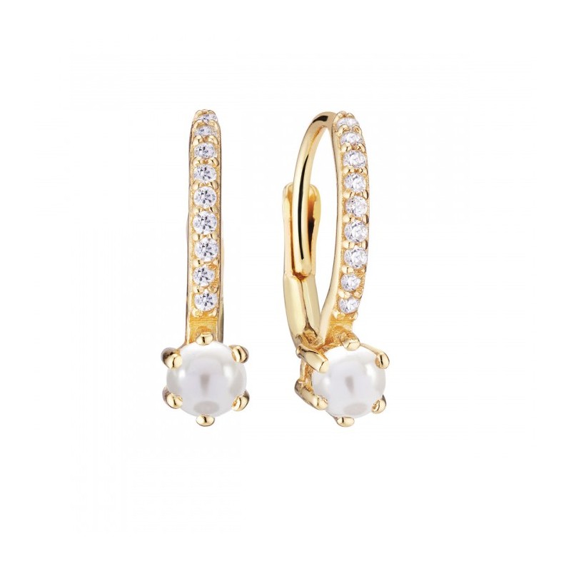 Sif Jakobs Rimini Altro Boucles D'Oreilles Femme Argent Doré SJ-E22112-CZPL-SG