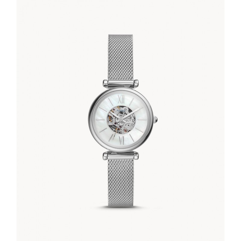 Fossil Carlie Mini Montre Femme Automatique Acier Milanais ME3189 Fossil Carlie Mini Montre Femme Automatique Acier Milanais ME3189