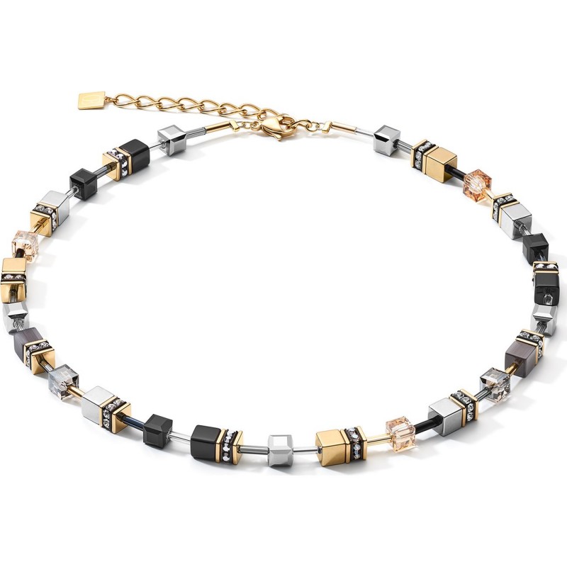 Cœur de Lion Collier Femme Acier Et Cubes Multicolores 2839/10-1216