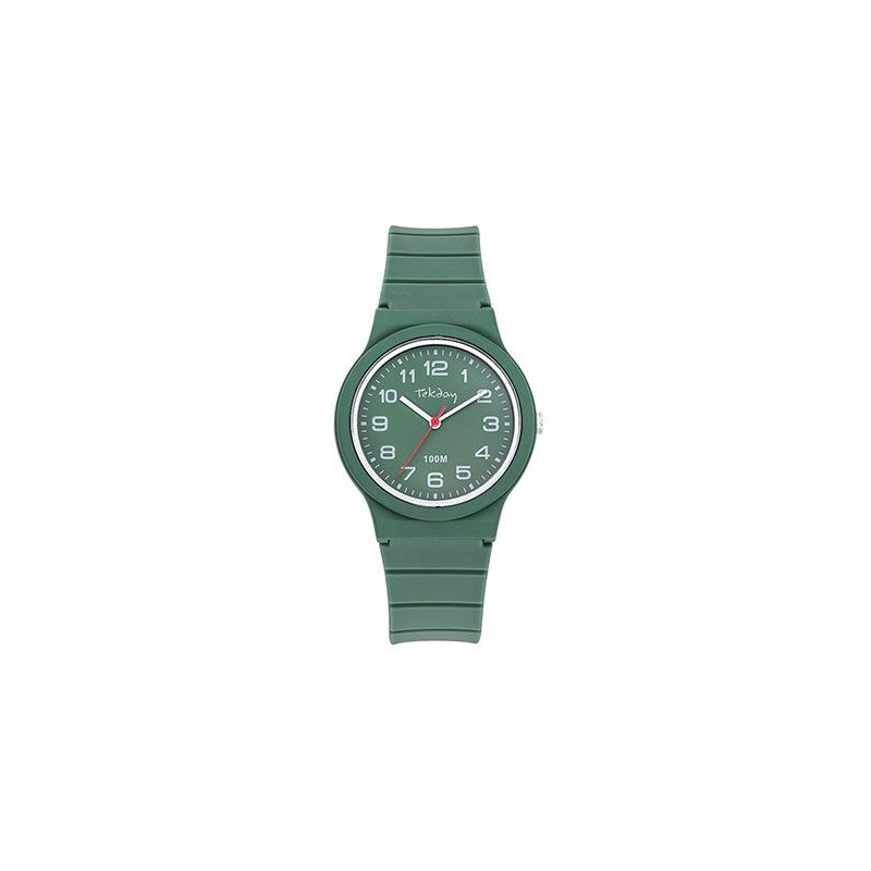 Tekday Montre Junior Silicone Vert 654810 Tekday Montre Junior Silicone Vert 654810