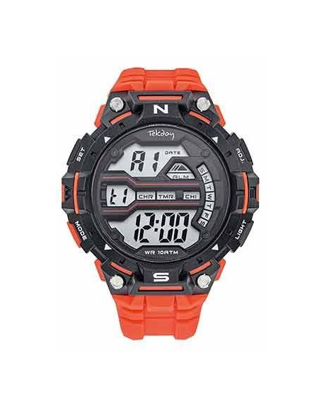 Tekday Montre Homme Silicone Rouge 656208