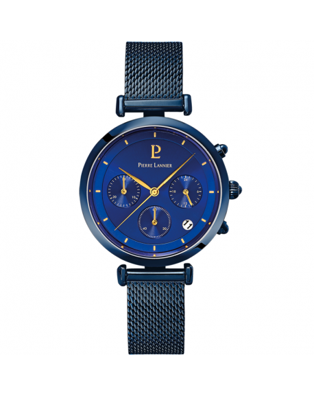 Pierre Lannier Lutecia Femme Chrono Acier Bleu 084J869