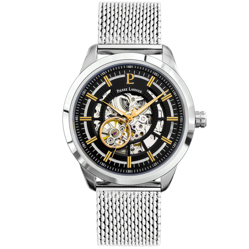 Pierre Lannier Automatic Montre Homme Acier Milanais 329F131