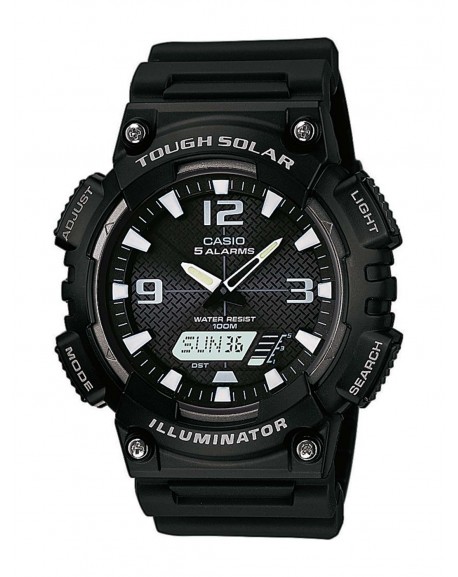 Casio Montre Homme Solaire Résine Noire AQ-S810W-1AVEF