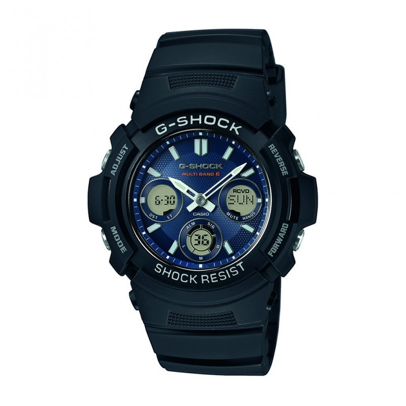 Montre Casio Homme Résine Noire AWG-M100SB-2AER Montre Casio Homme Résine Noire AWG-M100SB-2AER