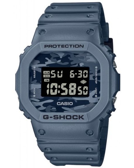 Casio G-Shock Montre Homme Résine Bleue DW-5600CA-2ER