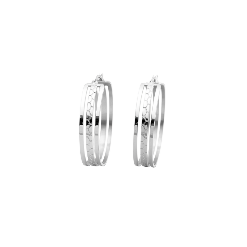 Pierre Lannier Boucles D'Oreilles Acier BJ07A2101 Pierre Lannier Boucles D'Oreilles Acier BJ07A2101